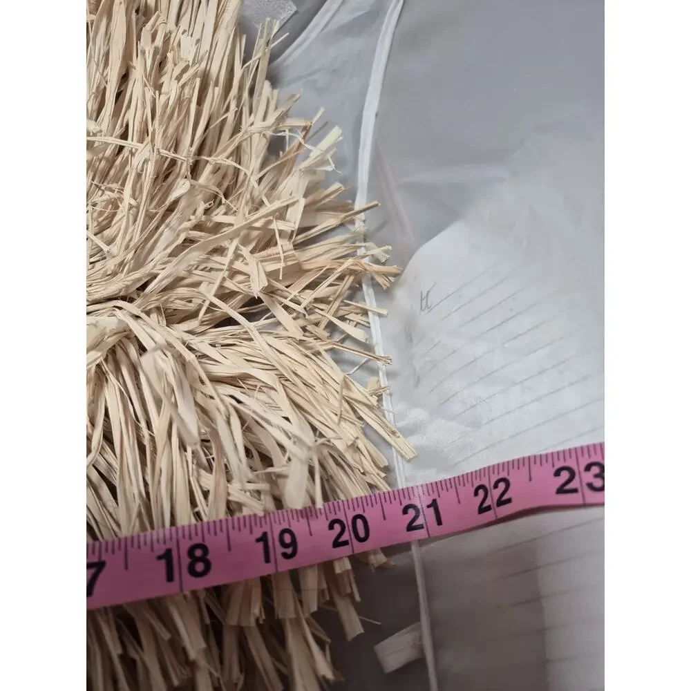 💥 Easter Bunny Wreath Straw Raffia Nwt